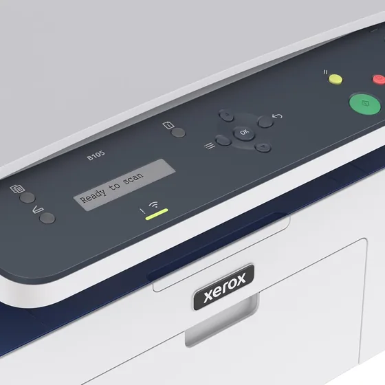 Imprimante multifonction Xerox B105 — imprime, copie, numerise — vue 2