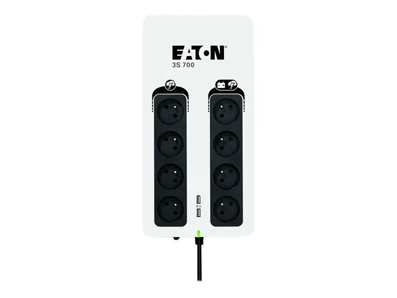 Onduleur Eaton 3S 700 — 700 VA / 420 W, 8 prises, USB — vue 2