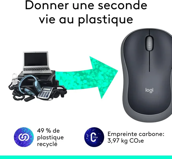 Souris sans fil Logitech M185 — vue 4