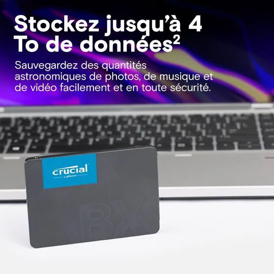 SSD interne Crucial BX500 1 To, SATA 2,5″ — vue 4