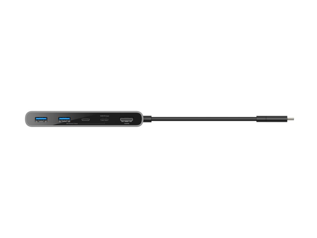 Hub USB-C Belkin 6-en-1 : HDMI 4K, lecteur de carte