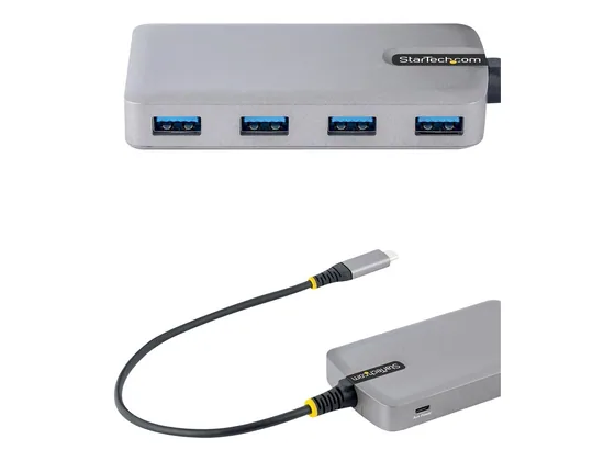 Hub USB-C 4 ports USB-A StarTech, 5 Gbit/s — vue 3