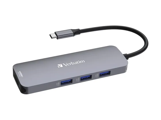 Hub USB-C 8-en-1 Verbatim, HDMI 8K et charge 100 W — vue 2