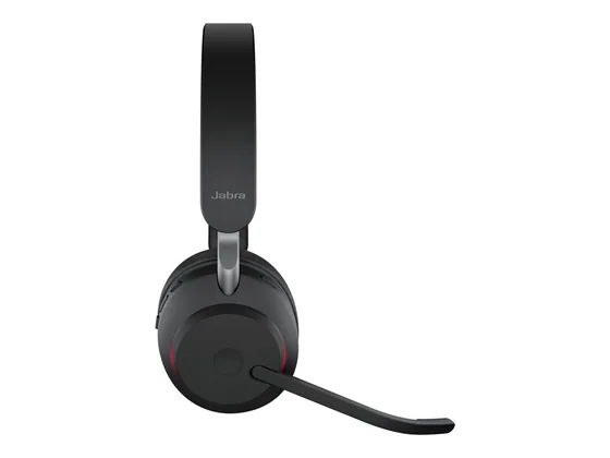 Jabra Evolve2 65 UC — micro-casque Bluetooth sans fil — côté gauche