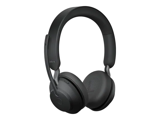 Jabra Evolve2 65 UC — micro-casque Bluetooth sans fil — vue de trois-quarts gauche