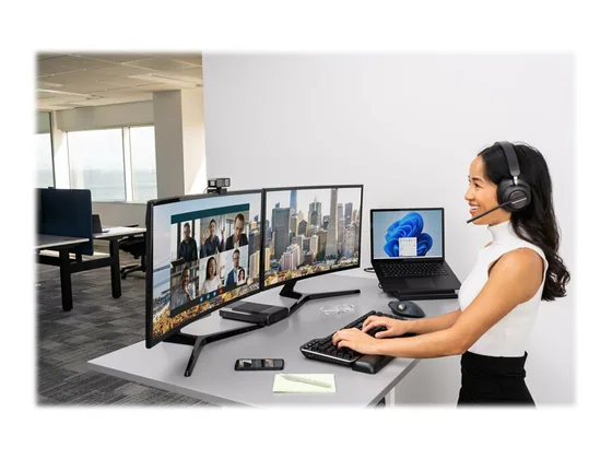 Micro-casque Bluetooth Kensington H3000, réduction de bruit — mise en situation