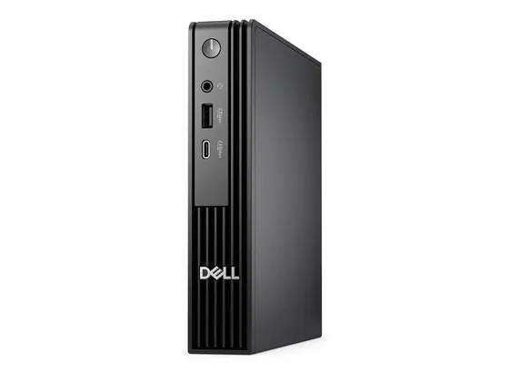 Dell Pro Micro — Core Ultra 7 265T — PC ultra-compact — vue de trois-quarts droite