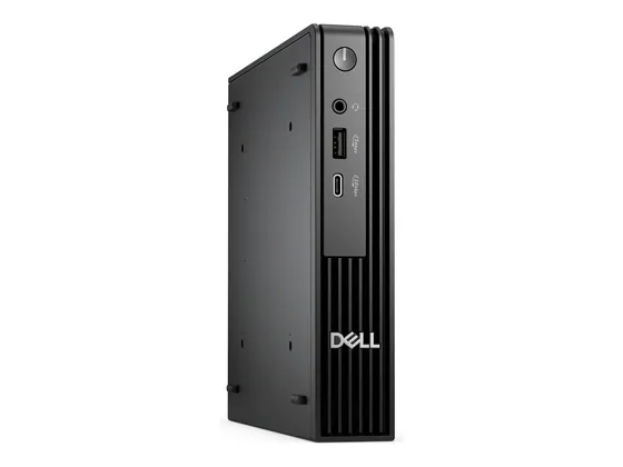 Dell Pro Micro — Core Ultra 7 265T — PC ultra-compact — vue de trois-quarts gauche