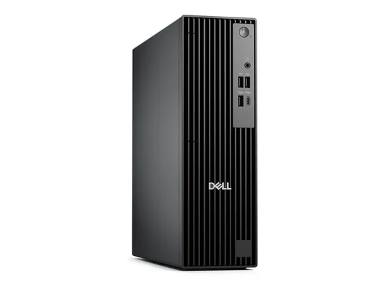 Dell Pro Slim — Core Ultra 5 · 8 Go — PC fixe compact — vue de trois-quarts gauche