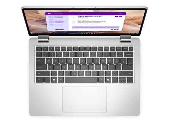 Dell Pro 14 Plus — Copilot+ — portable professionnel — vue de dessus