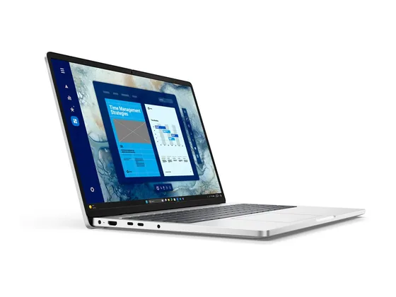 Dell Pro 16 — Core Ultra 7 — portable pro — vue de trois-quarts gauche