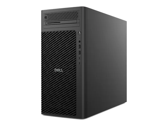 Dell Pro Max Tour T2 — Core Ultra 7 · 16 Go — vue de trois-quarts droite