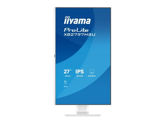 XB2797HSU-W1 — écran 27″ blanc — vue de face