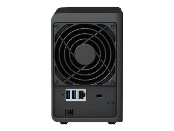 Synology DS223 — serveur NAS 2 baies — vue de dos