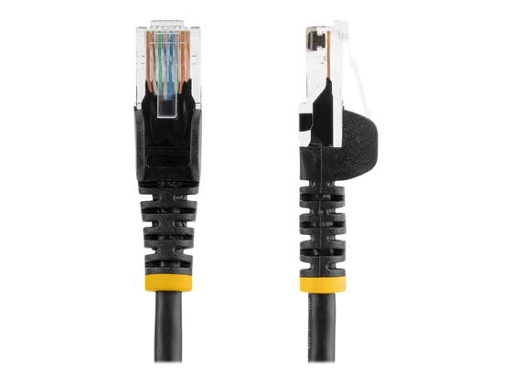 Câble réseau Cat5e 5 m StarTech, RJ45 sans crochet, noir — vue 3