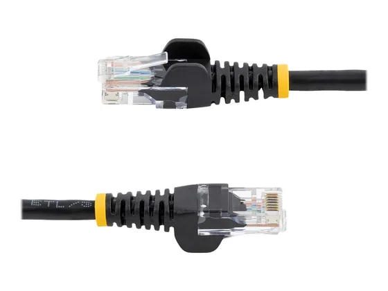 Câble réseau Cat5e 5 m StarTech, RJ45 sans crochet, noir — vue 4
