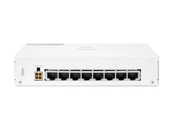 Switch 8 ports PoE+ HPE Instant On 1430, 64 W, sans ventilateur — vue 2