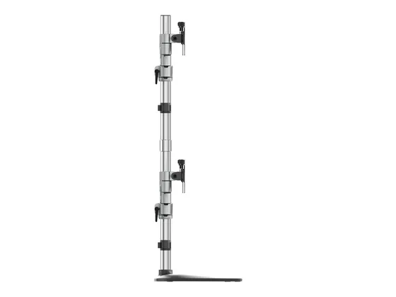 Support de bureau 4 écrans StarTech, bras articulés acier et aluminium — vue 4